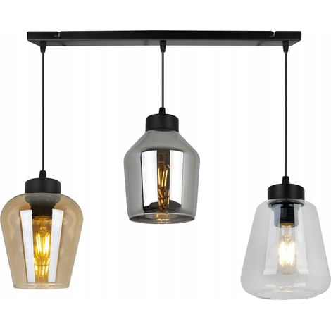 LAMPADA A SOSPENSIONE MODERNA ED ELEGANTE CON PARALUME IN VETRO (1/5)
