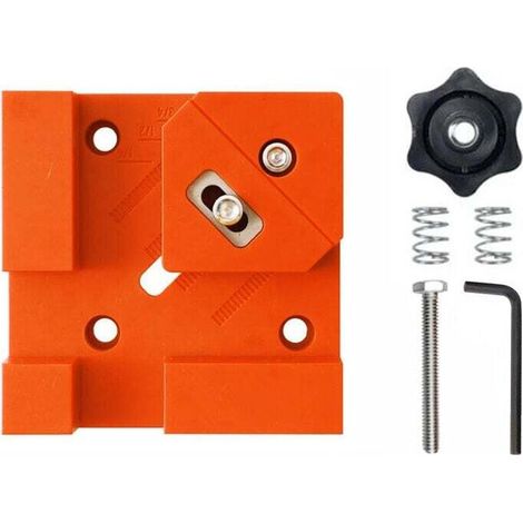 Multifonctions à 90 degrés adaptées pour la menuiserie en bois et l'installation de fixations d'ébénisterie, assemblage de meubles(Couleur orange) (1/4)