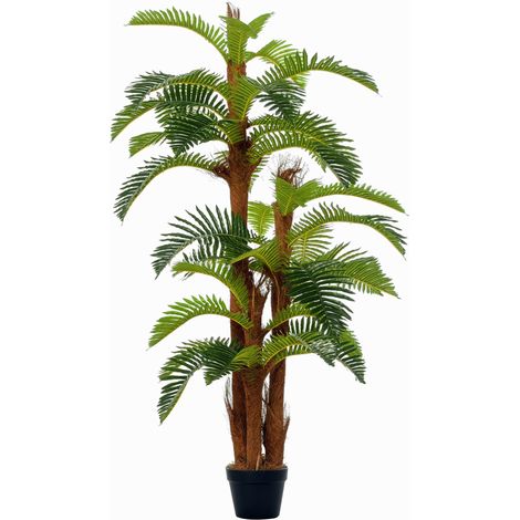 Outsunny Artificial Fern Plant Fake Tree for Home Office, 150cm