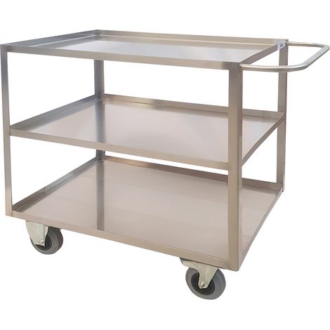 Portatutto Grande a 3 piani in Acciaio Inox