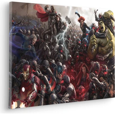 Komar Canvasbild Avengers War - 40 x 60 cm - Bild auf Keilrahmen (1/2)
