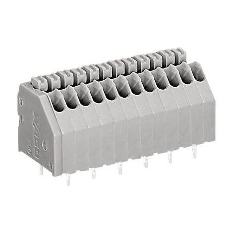 Bornier à ressort WAGO 250-1404 0.50 mm² Nombre de pôles 4 gris 1 pc(s) (1/2)