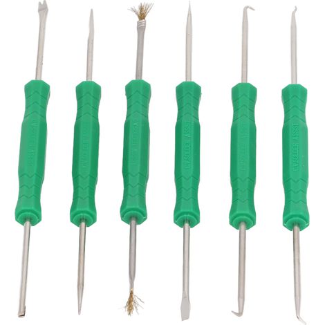Ensemble de 6 outils d'assistance à la soudure, pointes trempées double face, outils auxiliaires de soudage professionnels et ergonomiques (1/5)