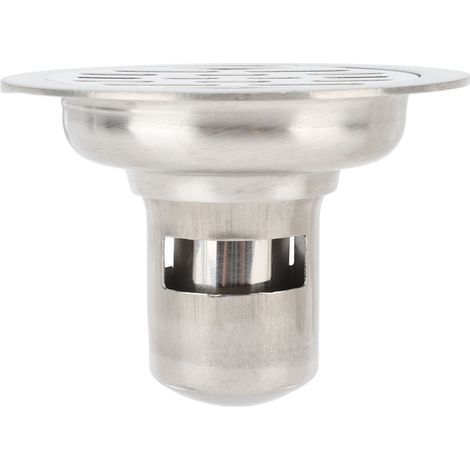 Drain de sol de salle de bains en acier inoxydable, 3,94 pouces, anti-odeur, douche ronde antidérapante pour (1/5)