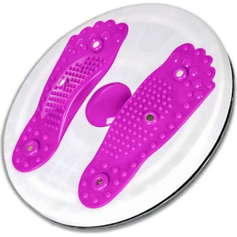 Disque rotatif pour taille, planche fitness multifonction torsion abdominale, exercice corporel violet (1/5)
