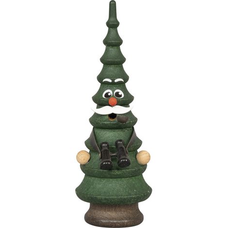 Räucherbaum Deko Holz Waldemar inkl. 5 Räucherkerzen 15 cm Räucherfigur
