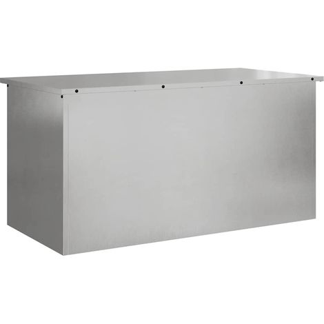 Maison Exclusive - Cassa per cuscini da giardino Acciaio 100 x 50,5 x 50 cm 220 (1/5)