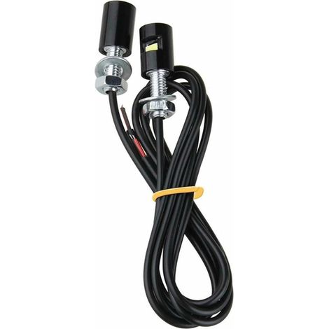 Clignotants rétroviseur Clignotants universels de voiture 12V, 2 pièces, feux de signalisation de moto, ampoules de boulons à vis avant automatiques, feu de position latéral (1/4)