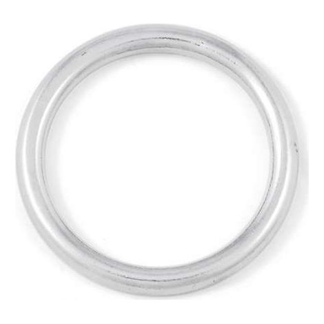 Anello tondo saldato Ø 6 x 35 mm. in acciaio Inox A4 - AISI 316 - 2 pz.