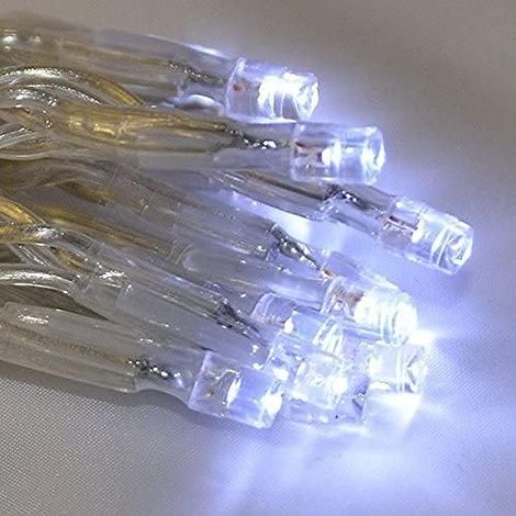 80 LED Wire String Fairy Clear White Xmas Wedding Party Decoration Lights (1/3)