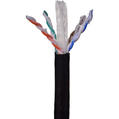 Alantec KIU6OUTZ305 câble réseau 305 m Cat6 U/UTP (UTP) Noir (1/2)