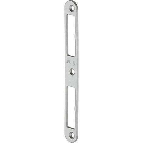 Gâche en acier inoxydable 1 pièce Plaque de verrouillage d'entrée Plaque de gâche plate DIN gauche + droite Rénovation pour les côtés en bois Butée de porte en métal Porte (1/5)