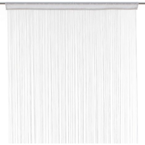 Atmosphera – Rideau en fils polyester 90x200 cm – Motif décoratif moderne – Pour décoration intérieure – Idéal pour salons et chambres