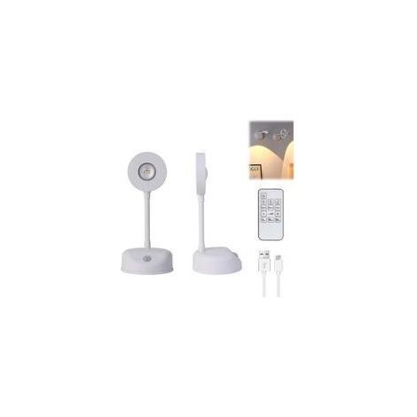 Lampe Murale Sans Fil avec Télécommande, Applique Murale Sans Fil avec 3 Modes d'Éclairage, Eclairage Tableau Rechargeable USB, Lampe Tableau LED pour Placard, Tableau, Miroir, Armoire