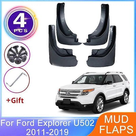 4-teiliges Schmutzfänger-Set für Ford Explorer Classic U502 (2011–2019), vorne und hinten, Kotflügel, Spritzschutz, Radschutz, Autozubehör