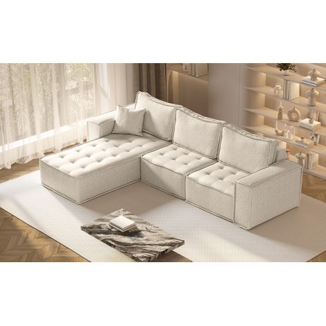 Kaiser Möbel L-förmige Bohoo-Maxi-Ecke in zeitlosem Design Hellbeige Links (1/5)