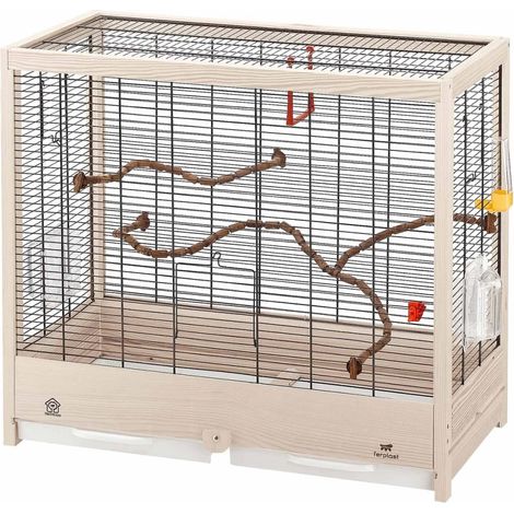 Ferplast GIULIETTA 5 Gabbia in legno FSC per canarini e uccelli esotici. Variante GIULIETTA 5 - Misure: 69 x 34.5 x h 58 cm - (1/3)