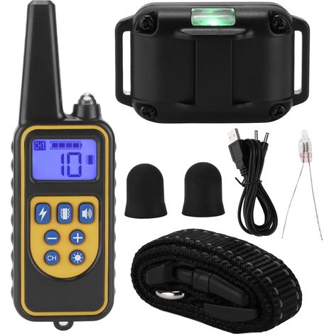 Collier de dressage pour animaux de compagnie, étanche, Rechargeable, télécommande, Vibration électrique pour chien (1/5)