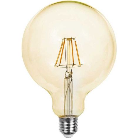 V-TAC Lampadina LED E27 12W G125 Filamento Ambrato Bianco Caldo