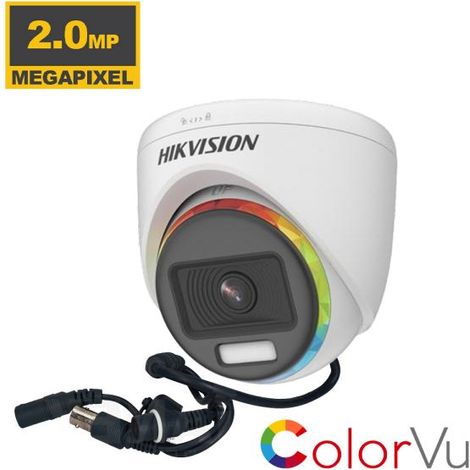 Hikvision telecamera turret 4in1 2MP ColorVU HDCVI - DS-2CE70DF8T-MF (3,6mm) F