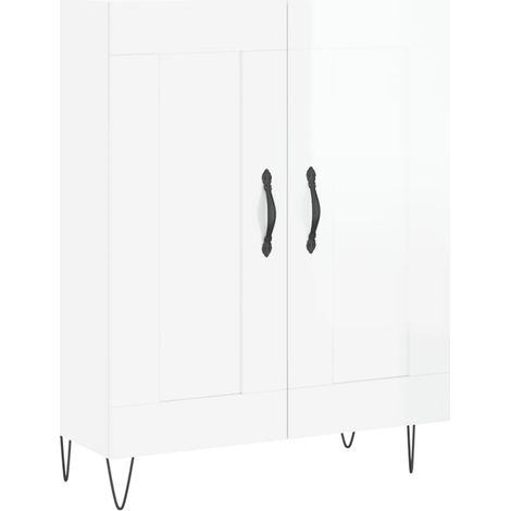 Sideboard Hochglanz-Weiß 69,5x34x90 cm Holzwerkstoff vidaXL (1/5)