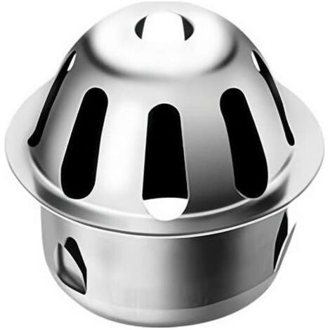 Exterior Round Atrium Drain Grille, Stainless Steel Roof Drain Dome Cover, Anti-Clog Strainer (63mm) (1/5)