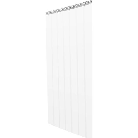 Rideau de porte, séparateur d'espace, installation facile, BLANC (1/2)