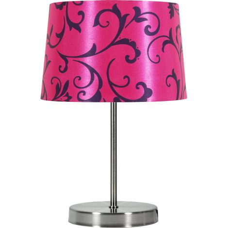 Lampe à poser Candellux Arosa chrome rose E14 34 cm (1/2)