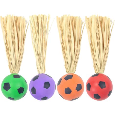 Balles Rebondissantes pour Chats - 4 Pièces Jeux 2 - en - 1 Rebondissants (1/5)