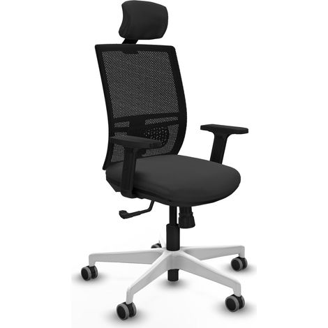 Silla de oficina piqueras y crespo Yunquera negro piel sintética (1/2)