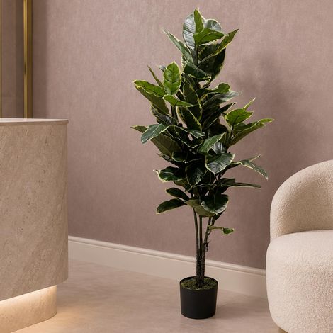 120cm Artificial Rubber Tree - Premium Quality (1/5)