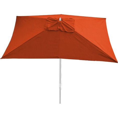 [JAMAIS UTILISÉ] Toîle de remplacement pour Parasol Florida, 3x4m, polyester 6kg, couleur terre cuite
