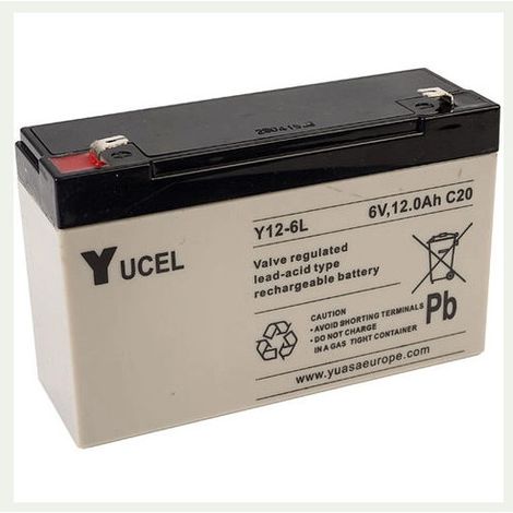 Batterie plomb 6V 12Ah Yuasa Y12-6L
