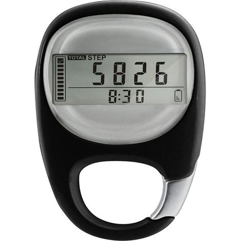 Compteur de pas portable, compteur de pas numérique 3D Compteur de pas numérique 3D Compteur de pas avec clip pour moi