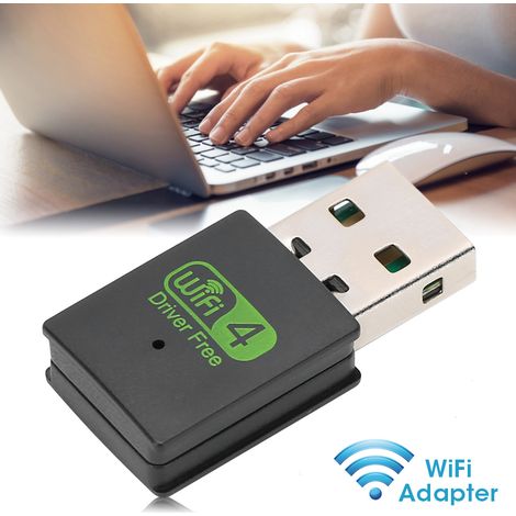 Carte WiFi USB Externe 300 Mbps, Adaptateur Réseau Sans Fil Compact avec Antenne (1/5)
