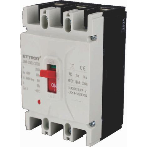 ETTROIT JX14395 - Interruttore Scatolato Magnetotermico 3P 200A 380V-35KA (1/3)