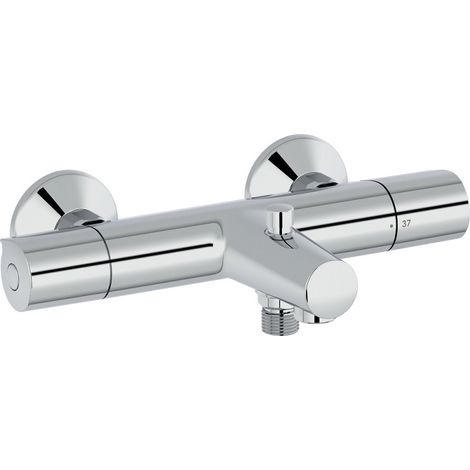 Mezclador termostático de pared para bañera y ducha Jacob Delafon Simone Chrome
