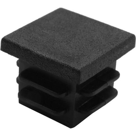 12 bouchons tubulaires carrés en plastique de 19 mm x 19 mm (1/5)