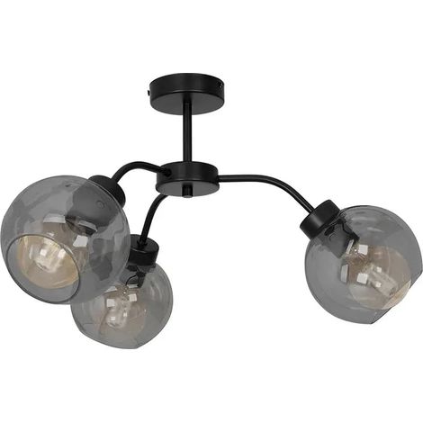 [GEBRAUCHT] B-Ware Euluna Deckenleuchte Lampe Sofia Deckenlampe Dreiflammig Rauchgrau Schwarz E27