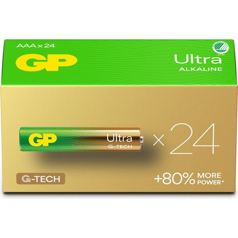 Batterie GP Super Alcaline MiniStilo AAA: 24A/LR03 - Confezione da 24 batterie (1/5)
