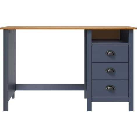 Maison Exclusive - Schreibtisch Hill mit 3 Schubladen Grau 120x50