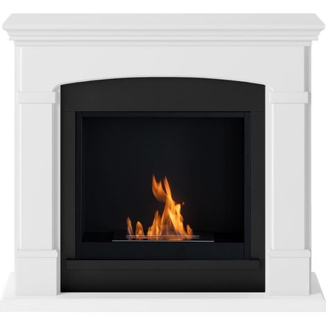 TAGU Cheminée bioéthanol - FreeFlame HELMI - flamme réelle sans conduit - blanche (1/5)