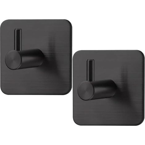 2 Pièces Accroche Torchon Cuisine en Acier InoxydableAdhesive Brossé Crochet Torchon Cuisine Sans Percage Porte Torchon Pour Salle De Bain