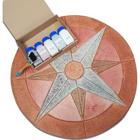 Kit de coloration rosace - Boîte 1 - Harmony Béton (1/2)