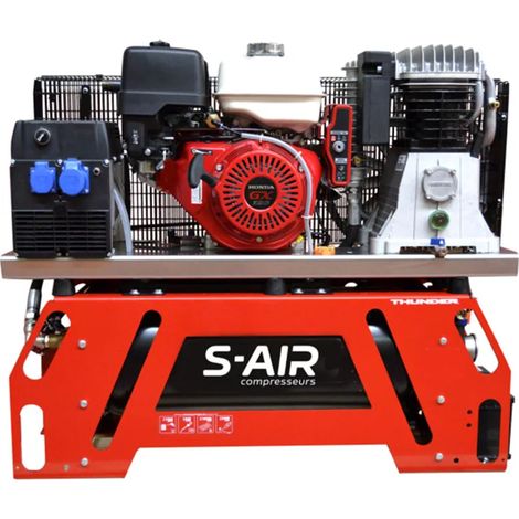 Compresseur thermique essence 13CV avec génératrice 5 kVA