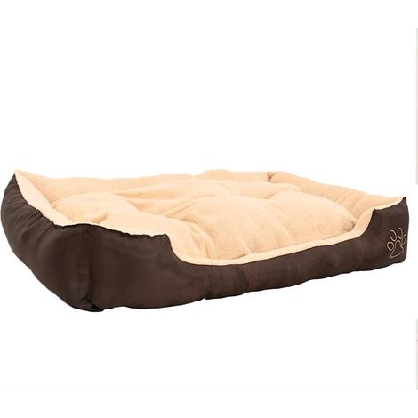 vidaXL Cama para perros marrón y beige XXL (1/2)