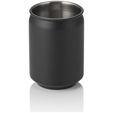 Gobelet 0,35 ltr Ø 7 cm H 10,5 cm noir mat inox 18/8 NOCTURN - Was Germany (1/2)