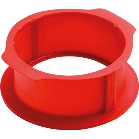 Duo Charlotte Kuchenform 8 Stück Silikon Rot - Lekue