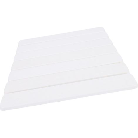 Tapis égouttoir à vaisselle en pierre pour plan de travail, en diatomite, pliable, absorbant et multi-usages, blanc. (1/5)