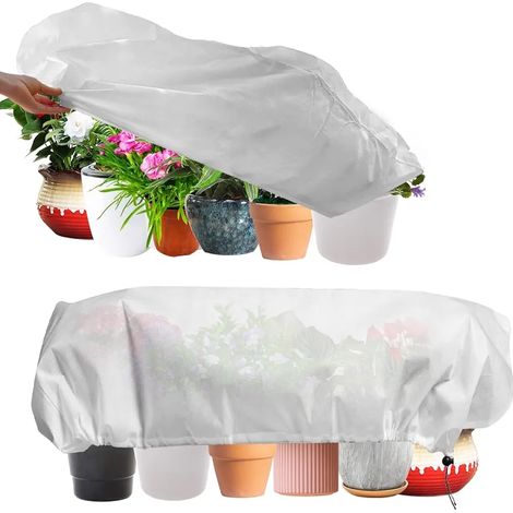 Lot de 2 Housse Hivernage Plante Voile d Hivernage Housse de Protection Voile Hivernage Housse d hivernage Bâche Protection Arbustes (1/5)
